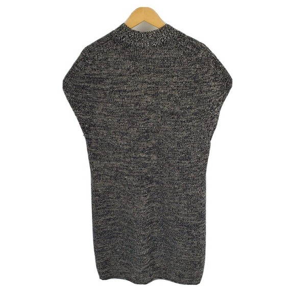 Athleta Pinewood Sweater Dress 100% Extra Fine Merino Wool Heathered Black Large - Picture 2 of 4